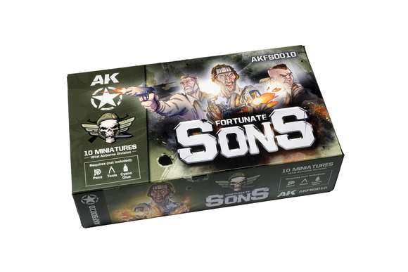 AK-Interactive AKFS0010 Fortunate Sons 101st Airborne Division - 10 Figure Set