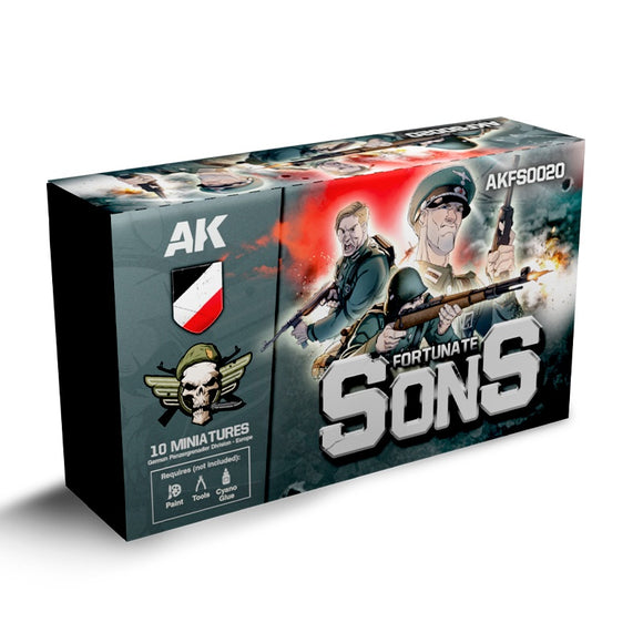 AK-Interactive AKFS0020 Fortunate Sons Panzergrenadier Division - 10 Figure Set