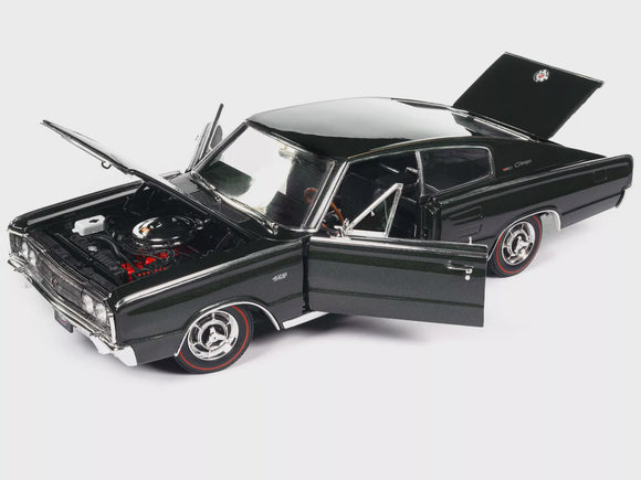 Auto World AMM1320 1966 Dodge Charger MCACN - Dark Green Metallic