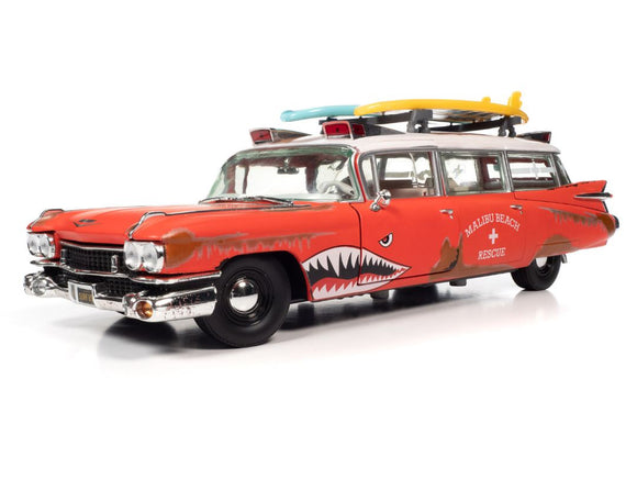 Auto World AW312 1959 Cadillac EIDorado Ambulance Surf Shark