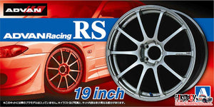 Aoshima 5378 Wheel & Tyre Set - Advan Racing RS – 1/24