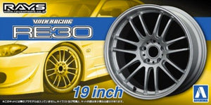 Aoshima 5381 Wheel & Tyre Set - Volk Racing RE30 19 inch – 1/24