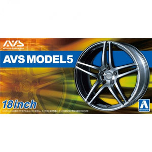 Aoshima 6943 Wheel & Tyre Set - AVS Model 5 – 1/24