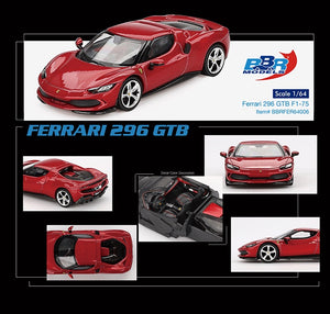 BBR 64006 Ferrari 296 GTB – Rosso Imola