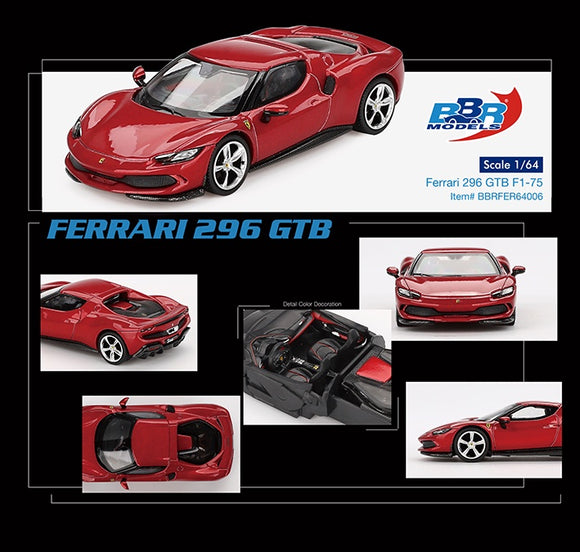BBR 64006 Ferrari 296 GTB – Rosso Imola