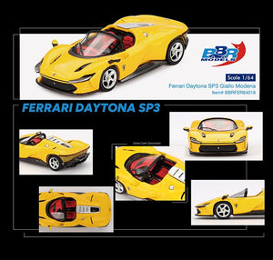BBR 64018 Ferrari Daytona SP3 Giallo Modena