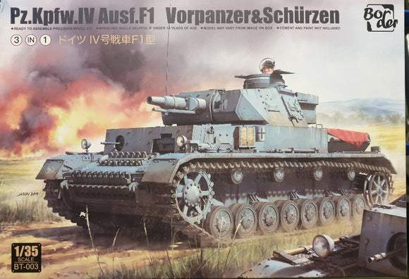 Border Models BT003 Panzer IV F1 Vorpanzer & Schurzen 3 in 1