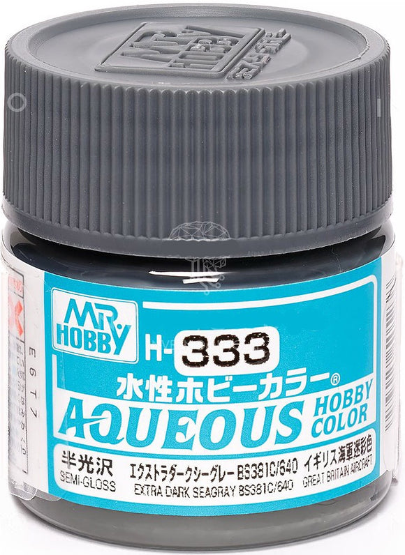 Mr. Hobby Aqueous H333 Extra Dark Sea Gray BS381C/640 FAA