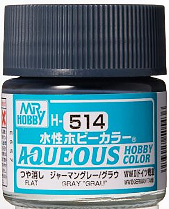 Mr. Hobby Aqueous H514 Gray (Grau) WWII German Tanks