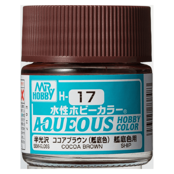 Mr. Hobby Aqueous H017 CoCoa Brown (Hull Red)