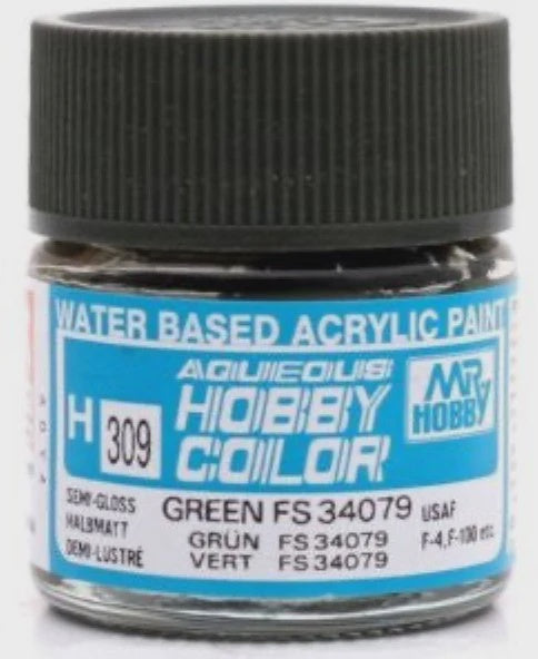 Mr. Hobby Aqueous H309 Semi Gloss Green FS34079