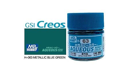 Mr. Hobby H63 Aqueous Metallic Blue Green