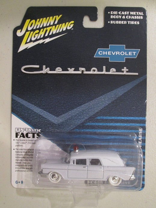 Johnny Lightning 1957 Chevy Hearse - Blue Card