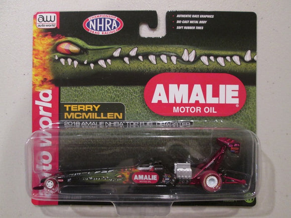 Auto World AMALIE Motor Oil EXTERMIGATOR Terry McMillan Top Fuel Dragster