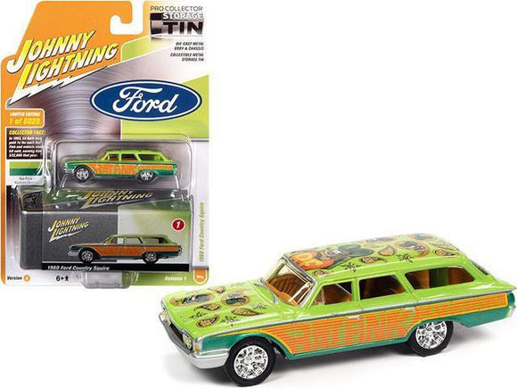 Johnny Lightning Tin 1960 Ford Country Squire - Rat Fink