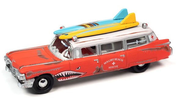 Johnny Lightning Street Freaks 1959 Cadillac Ambulance Surf Shark