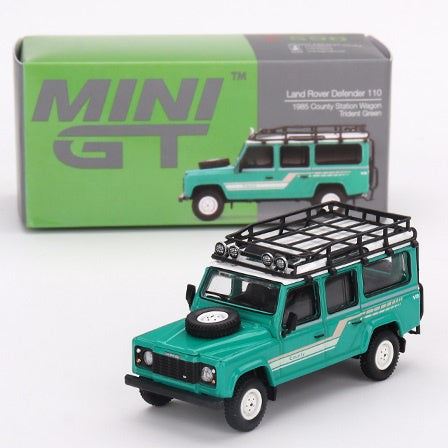 Mini GT 590 Land Rover Defender 110 1985 - Trident Green
