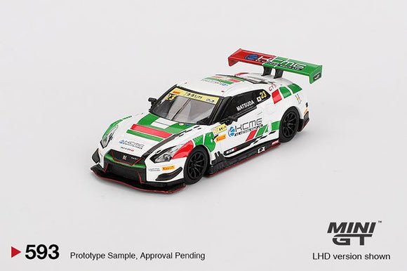 Mini GT 593 Nissan GT-R NISMO GT3 #23 KCMG 2018 FIA GT World Cup Macau