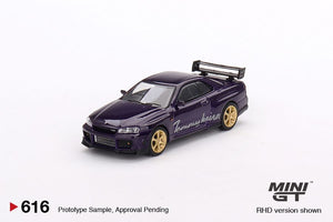 Mini GT 616 Nissan Skyline GT-R (R34) Tommykaira R-z Midnight Purple