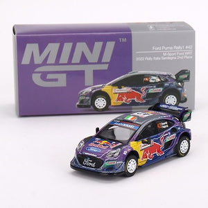 Mini GT 627 Ford Puma Rally1 #42 M-Sport Ford WRT 2022 Rally Italia Sardegna 2nd Place