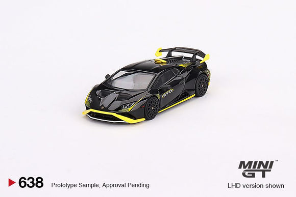 Mini GT 638 Lamborghini Huracan STO Nero Noctis