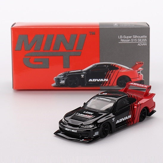 Mini GT 649 Nissan S15 Silvia ADVAN LB-Super Silhouette