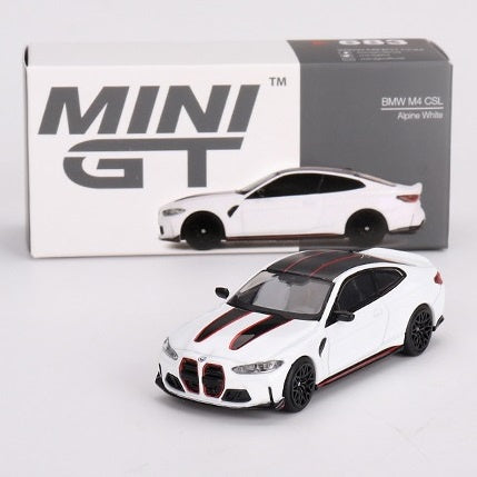 Mini GT 683 BMW M4 CSL Alpine White