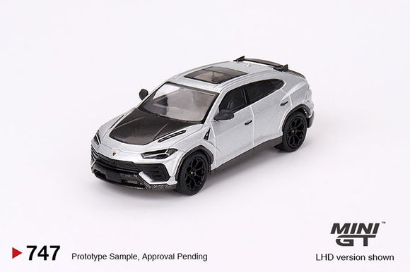 Mini GT 747 Lamborghini Urus Performante Grigio Nimbus