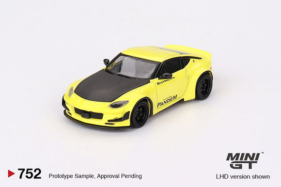 Mini GT 752 Nissan Z Pandem Ikazuchi Yellow