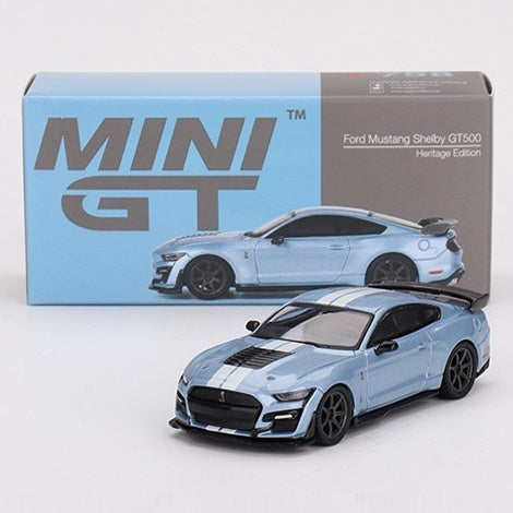Mini GT 758 Ford Mustang Shelby GT500 Heritage Edition Brittany Blue