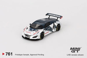 Mini GT 761 Honda NSX GT3 EVO Alphatauri  Yuki Tsunoda   2023 Red Bull Formula Nurburgring