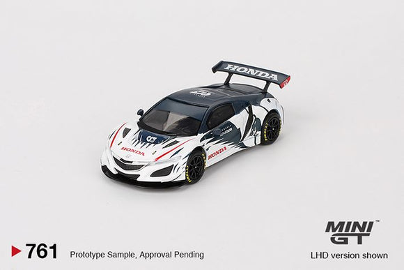 Mini GT 761 Honda NSX GT3 EVO Alphatauri  Yuki Tsunoda   2023 Red Bull Formula Nurburgring