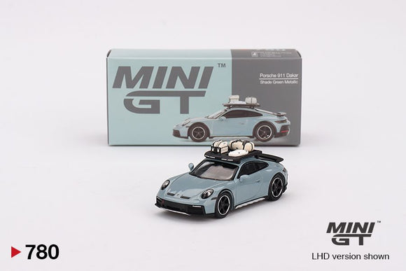 Mini GT 780 Porsche 911 Dakar Shade Green Metallic