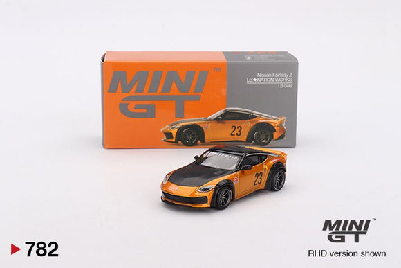 Mini GT 782 Nissan Fairlady Z LB Nation Works – LB Gold