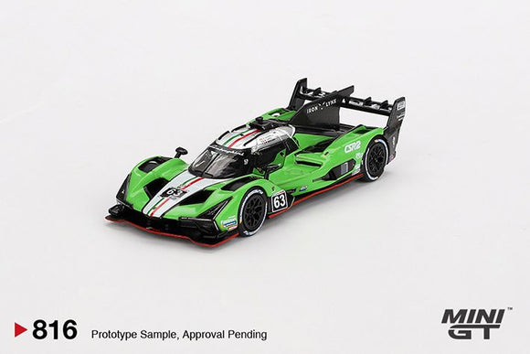 Mini GT 816 Lamborghini SC63 #63 2024 IMSA Sebring 12 Hrs Iron Lynx