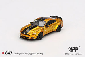 Mini GT 847 LB-Works Ford Mustang LB Gold