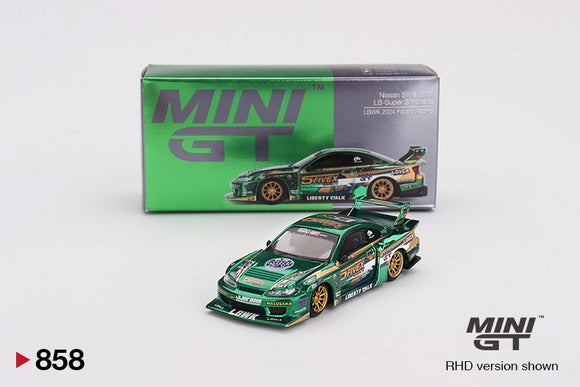 Mini GT 858 Nissan Silvia (S15) LB-Super Silhouette – LBWK 2024 Fausto Racing