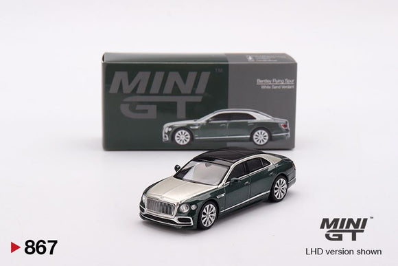 Mini GT 867 Bentley Flying Spur – White Sand Verdant