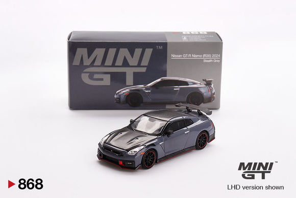 Mini GT 868 Nissan GT-R Nismo 2024 NISMO Stealth Gray