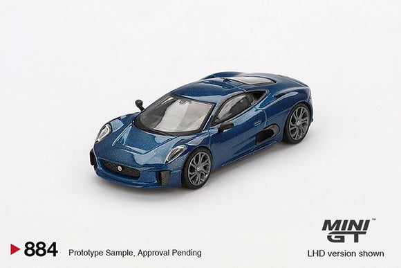 Mini GT 884 Jaguar C-X75 Blue