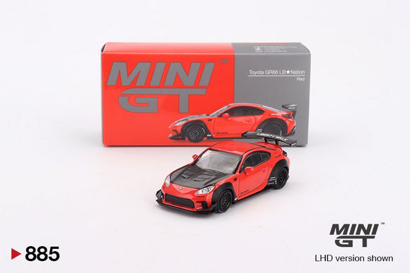 Mini GT 885 Toyota GR86 LB Nation – Red