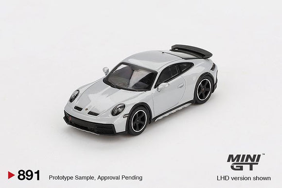 Mini GT 891 Porsche 911 Dakar Ice Gray Metallic