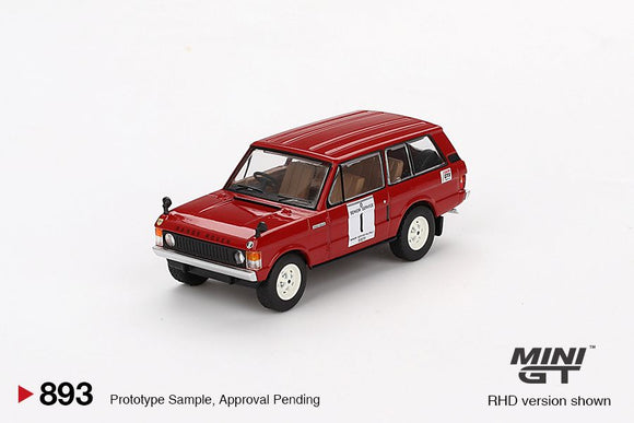 Mini GT 893 Range Rover 1971 International Hill rally 1 Winner