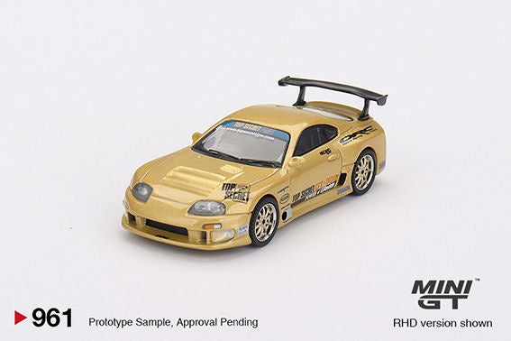 Mini GT 961 Toyota Supra (A80) Top Secret GT-300 Top Secret Gold