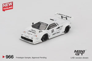 Mini GT 966 Lamborghini Countach LB-WORKS White 2024 Tokyo Auto Salon