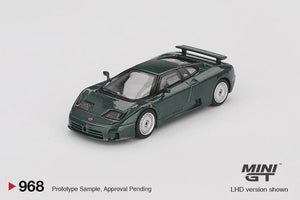 Mini GT 968 Bugatti EB110 GT Verde Scuro