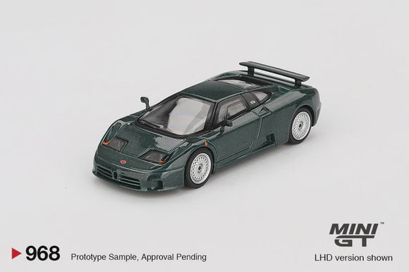 Mini GT 968 Bugatti EB110 GT Verde Scuro
