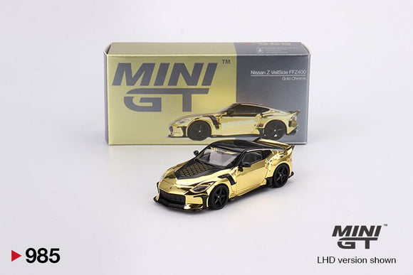 Mini GT 985 Nissan Z VeilSide FZ400 Gold Chrome