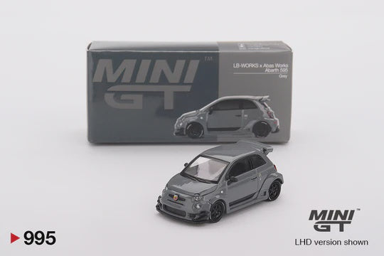 Mini GT 995 Abarth 595 LB-WORKS x Abas Works Grey