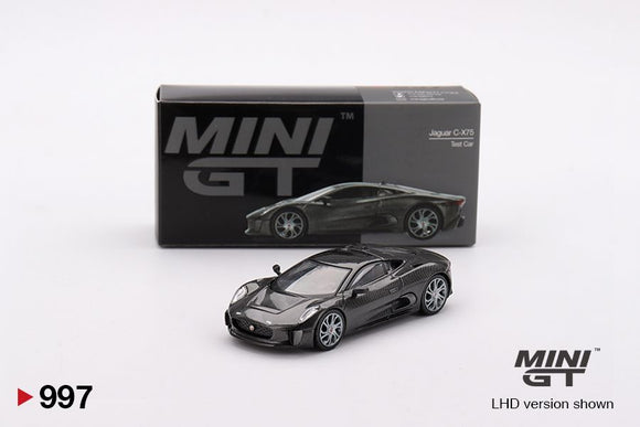 Mini GT 997 Jaguar C-X75 Test Car - Carbon Fiber